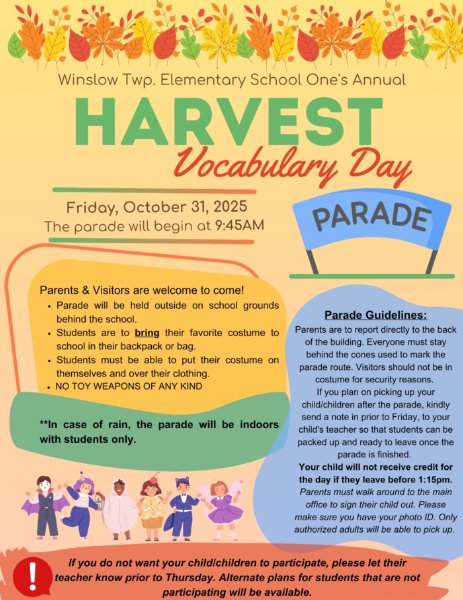 Harvest Vocabulary Day Parade